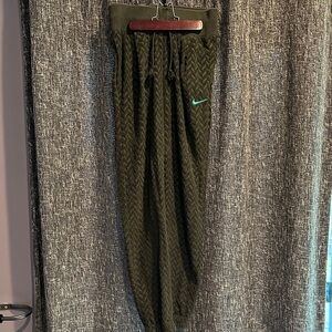 Nike Black and Teal Track Pants